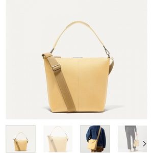 Rothy’s Mini Zip Bucket in Butter Yellow